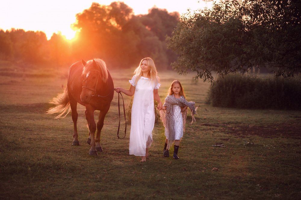 Рассвет в деревне