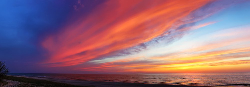 Закат на Куршской косе