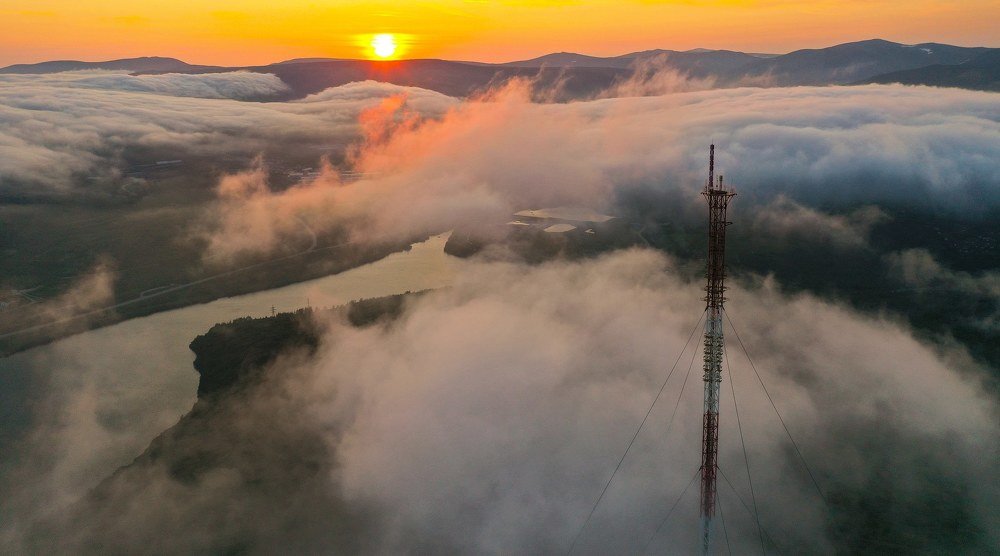 Туманный закат