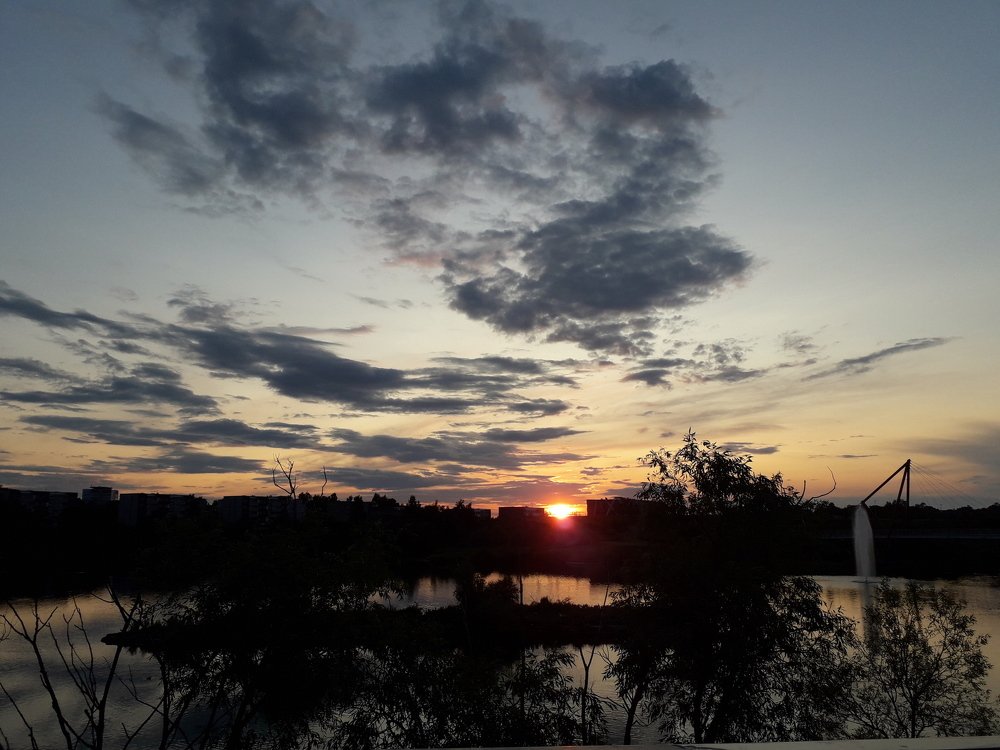 Вечерний закат. Пае пруд Таллин