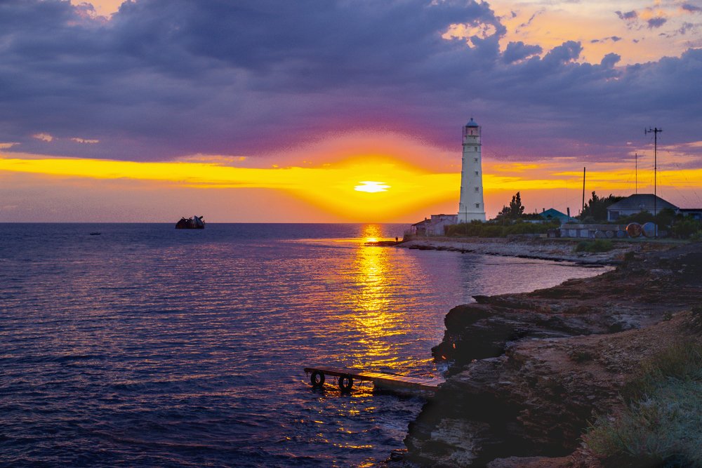 Закат на Тарханкуте