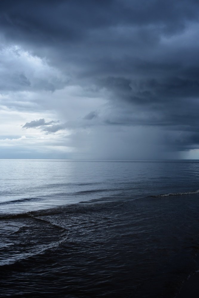 Sea of steel in dusk