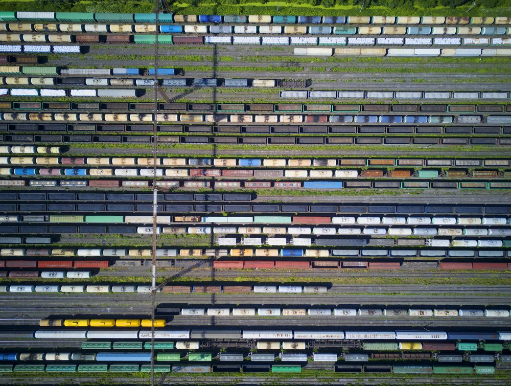 Вагоны. Сортировочная станция.