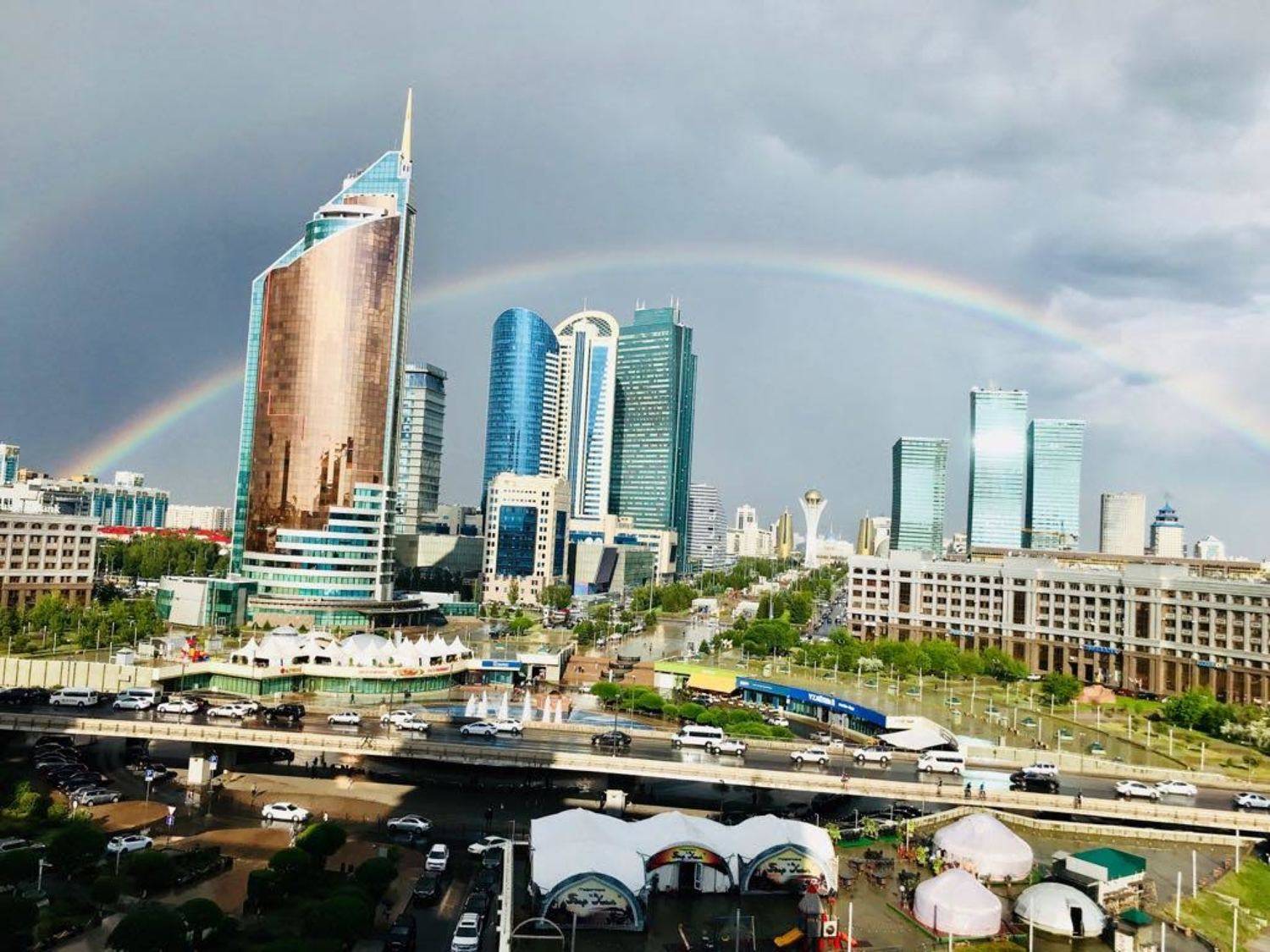 Astana's rainbow