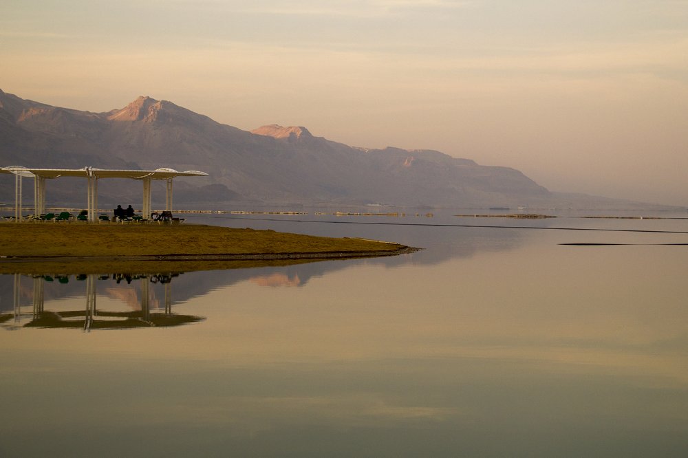 Sunset on the Dead Sea