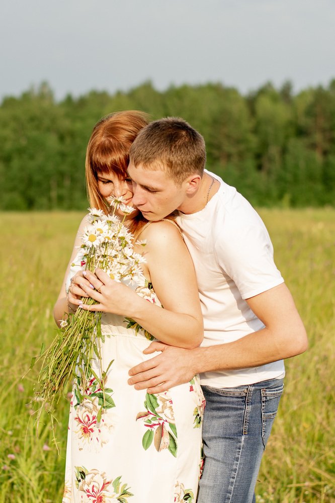 Закат на поле