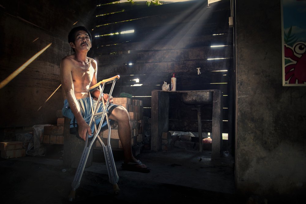 The handicapped person