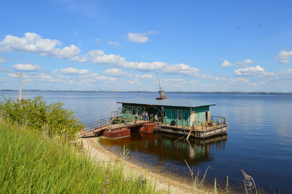 Пристань на Волге.