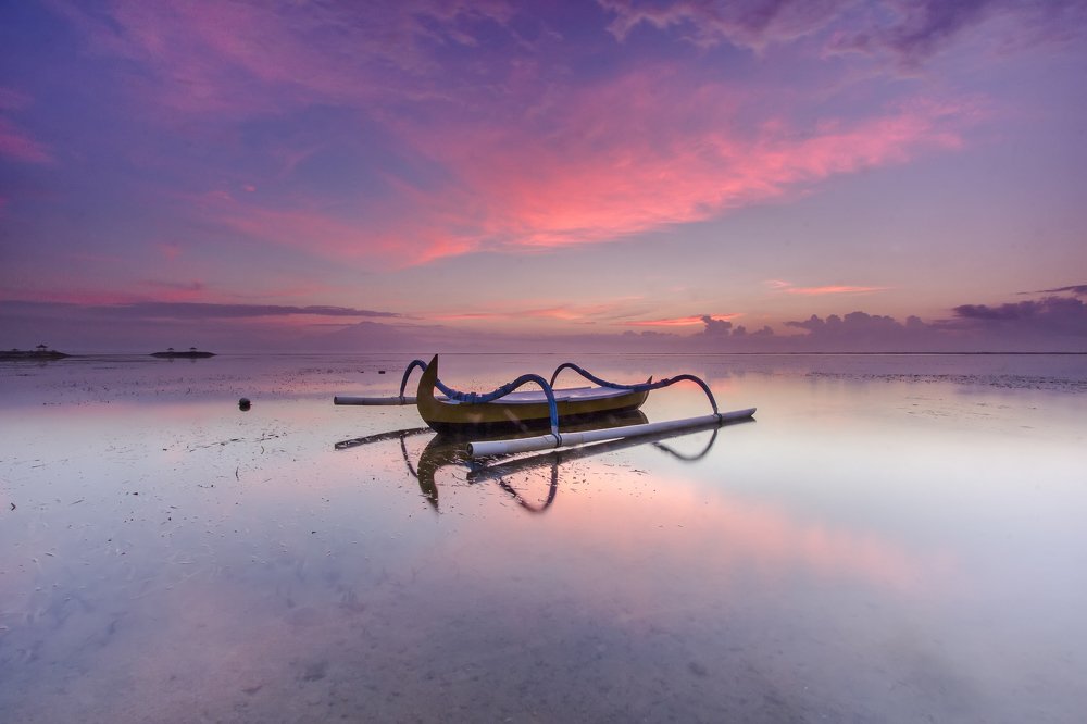 morning in coral beach sanur