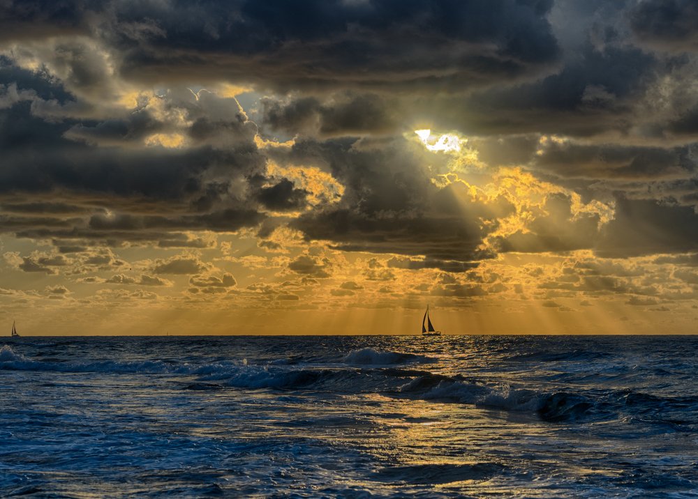 Sunset in Mediterranean