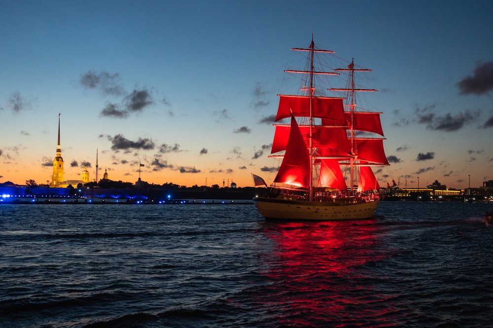 Алые паруса, бриг Россия