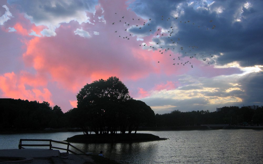 Летний закат в Царцино