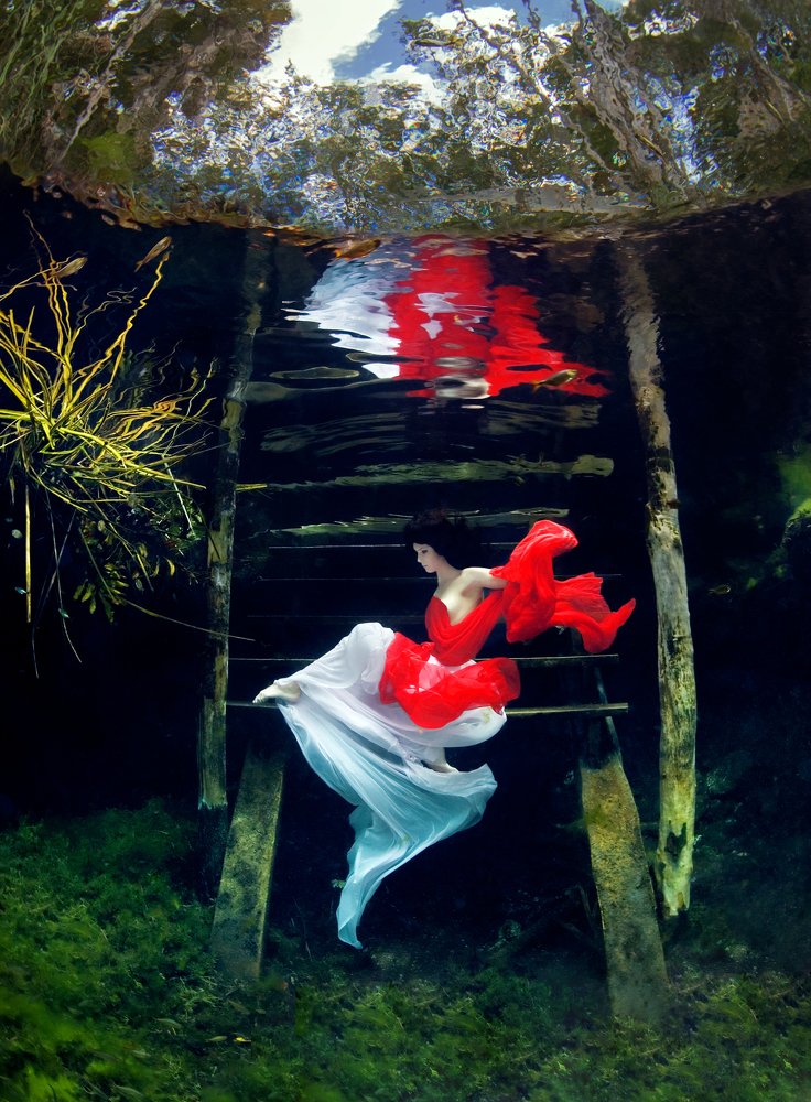 Девушки под водой