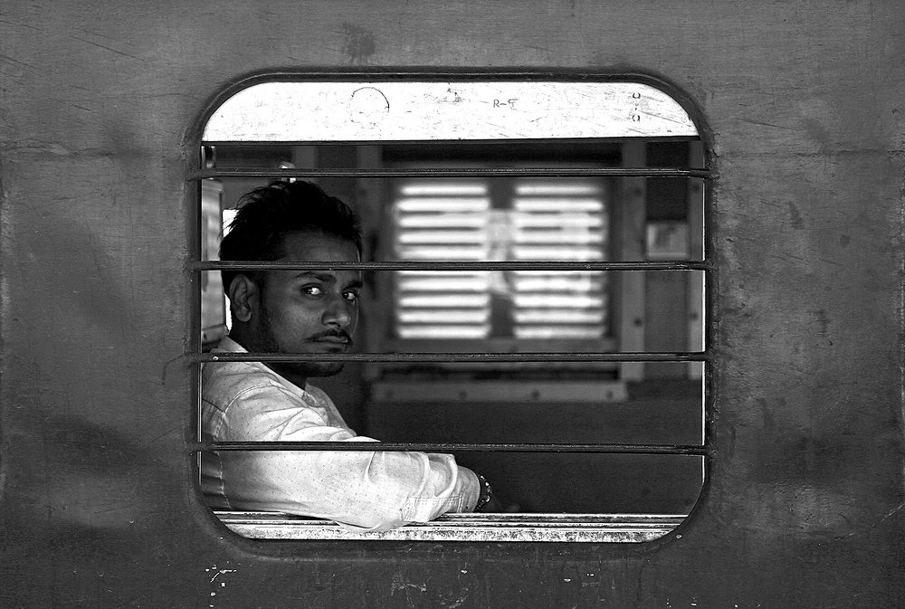 The man at the station ...............