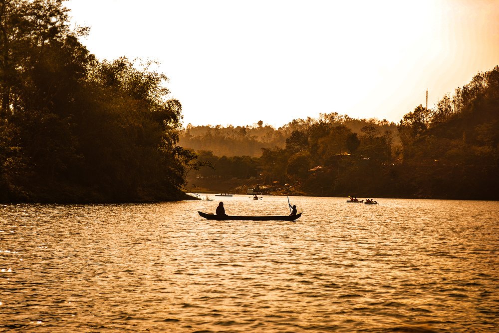 Beauty of Kaptai Lake at sunset time