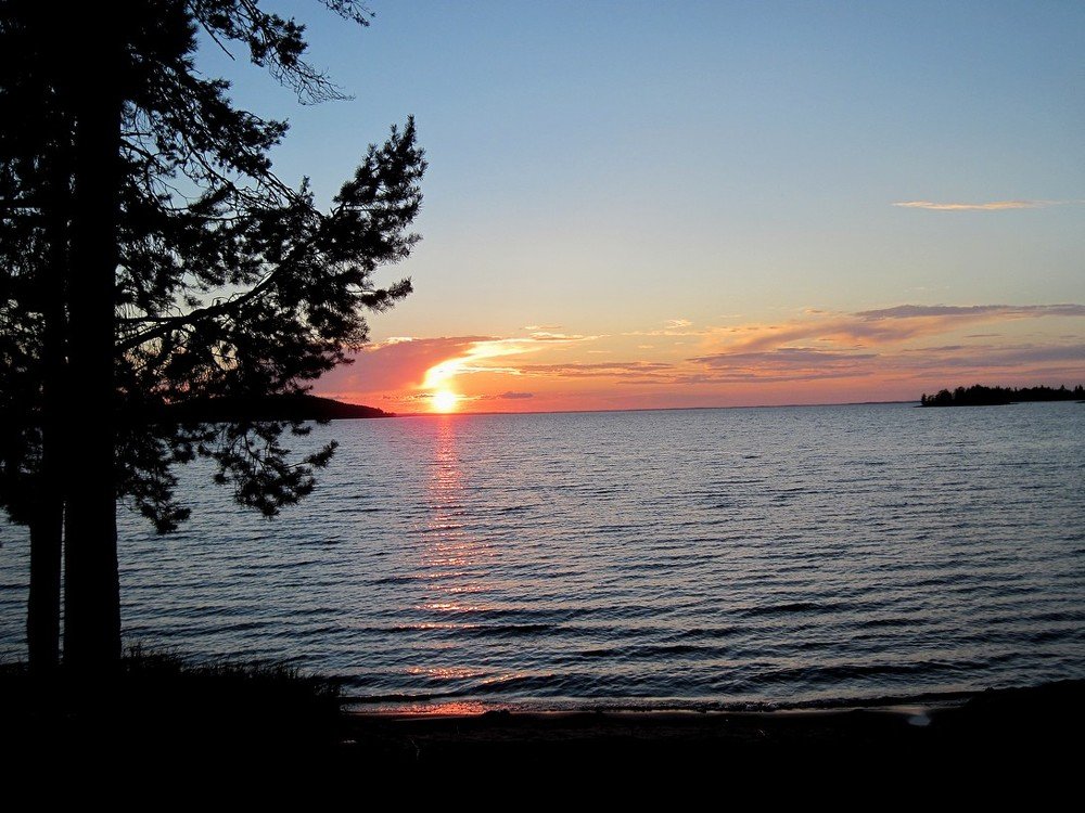 Закат над Сямозеро