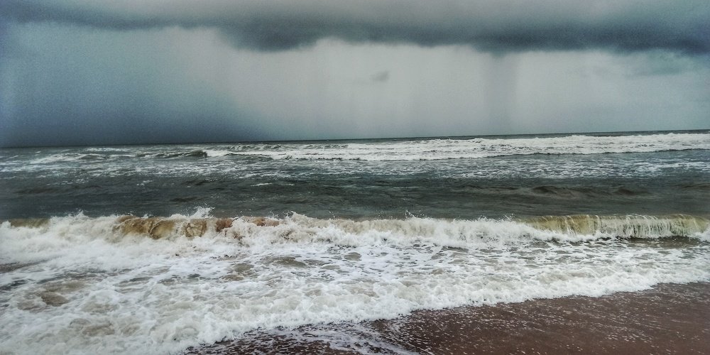 Angry sea