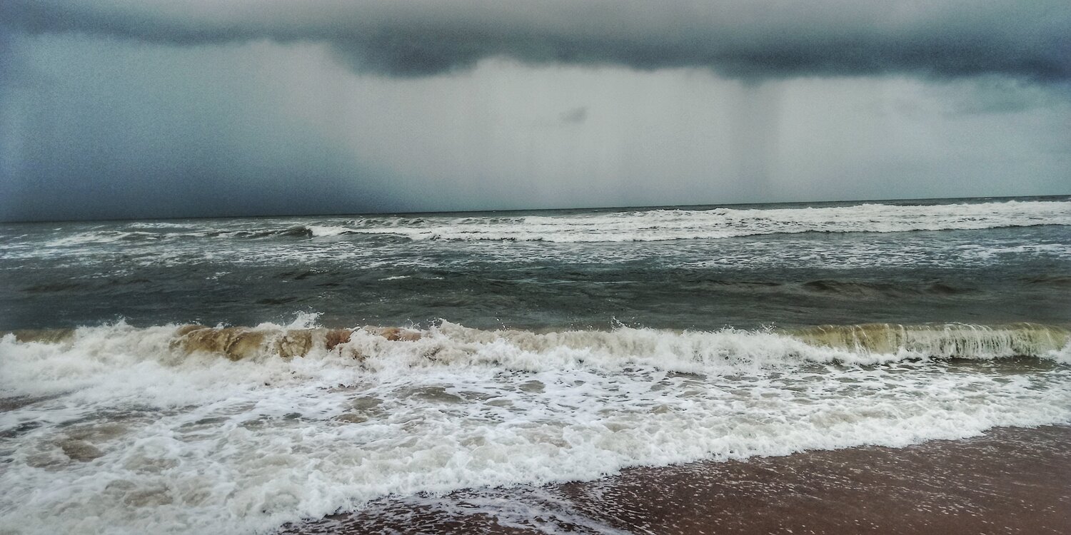 Angry sea