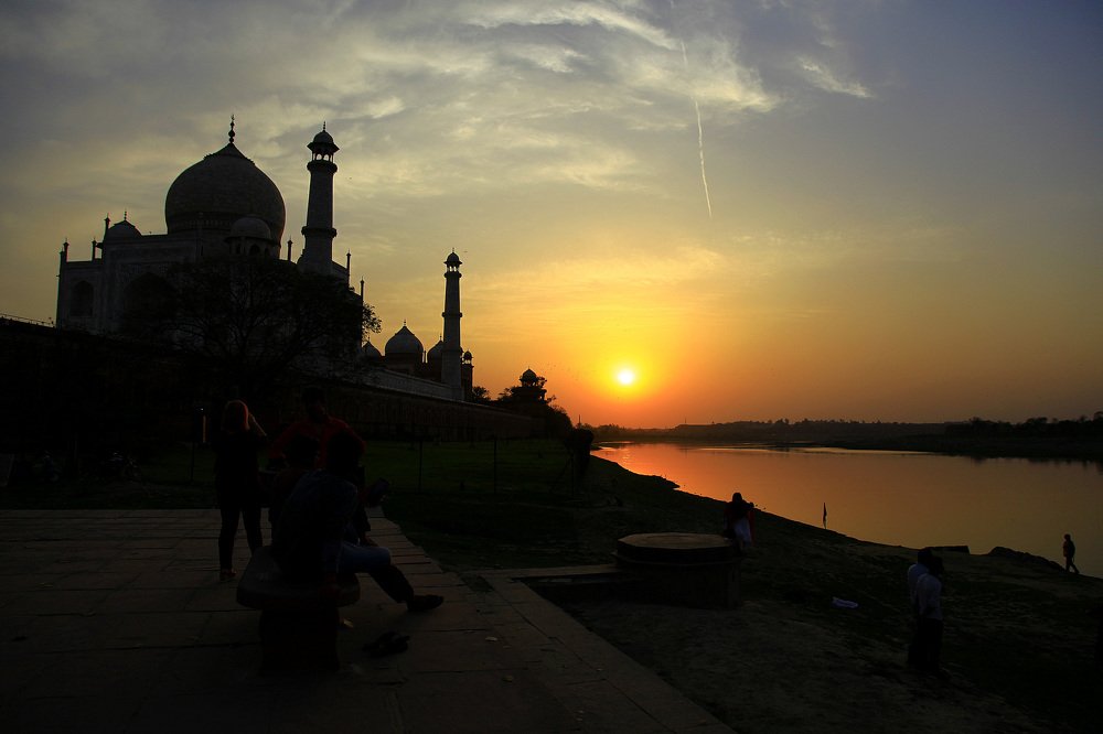 sunset _Agra