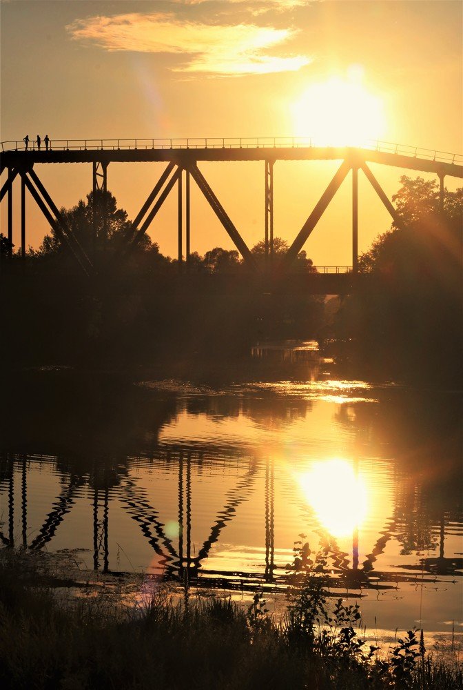 заход солнца