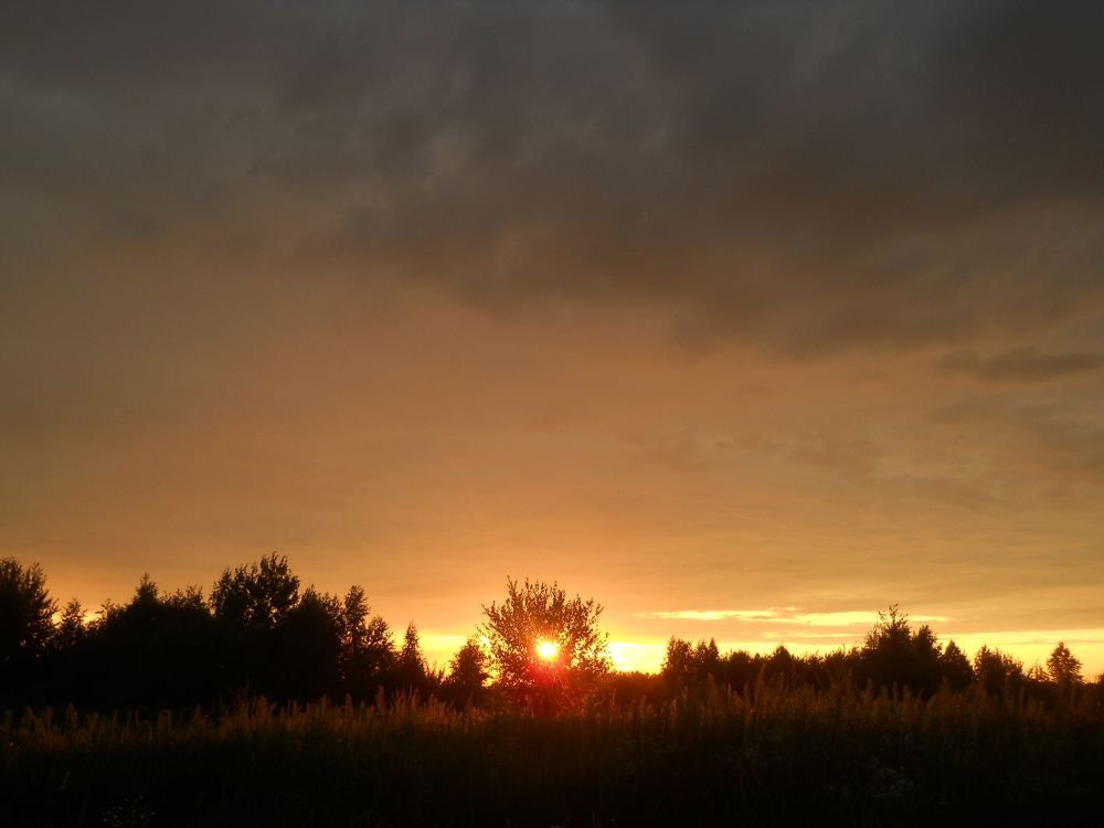Солнце садится