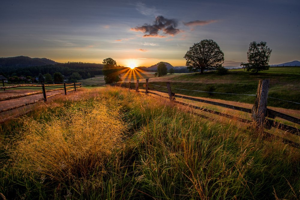 Sunrise in Bohemiam Switzerland