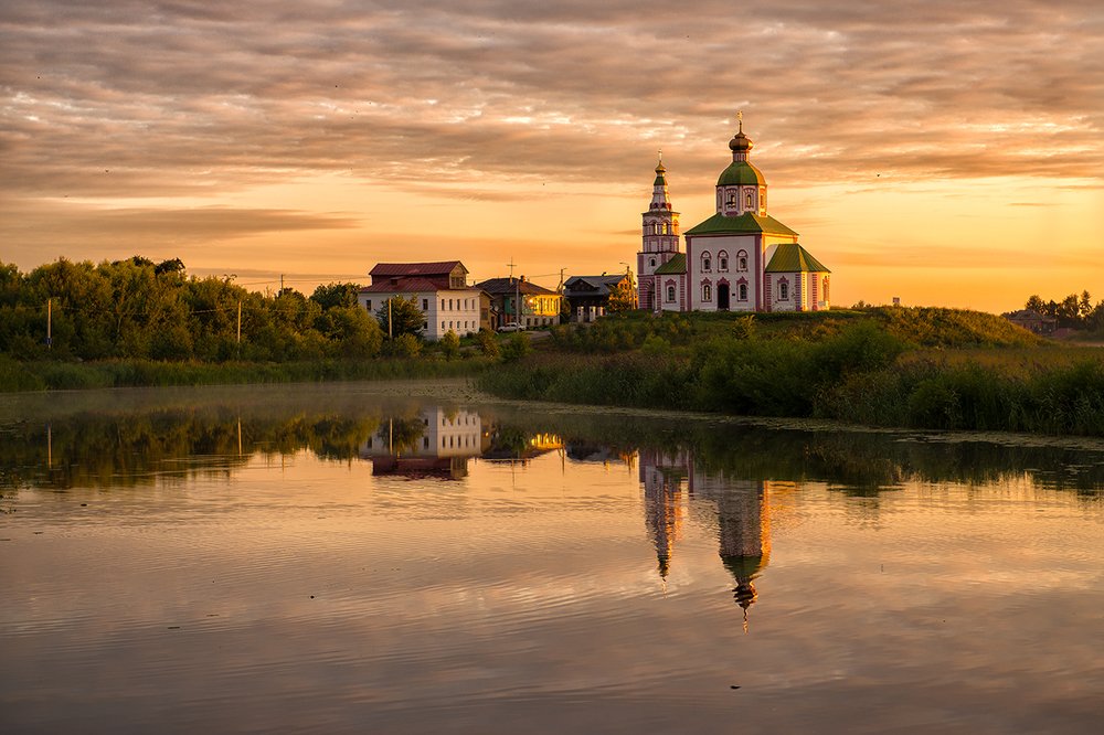 рассвет в Суздале