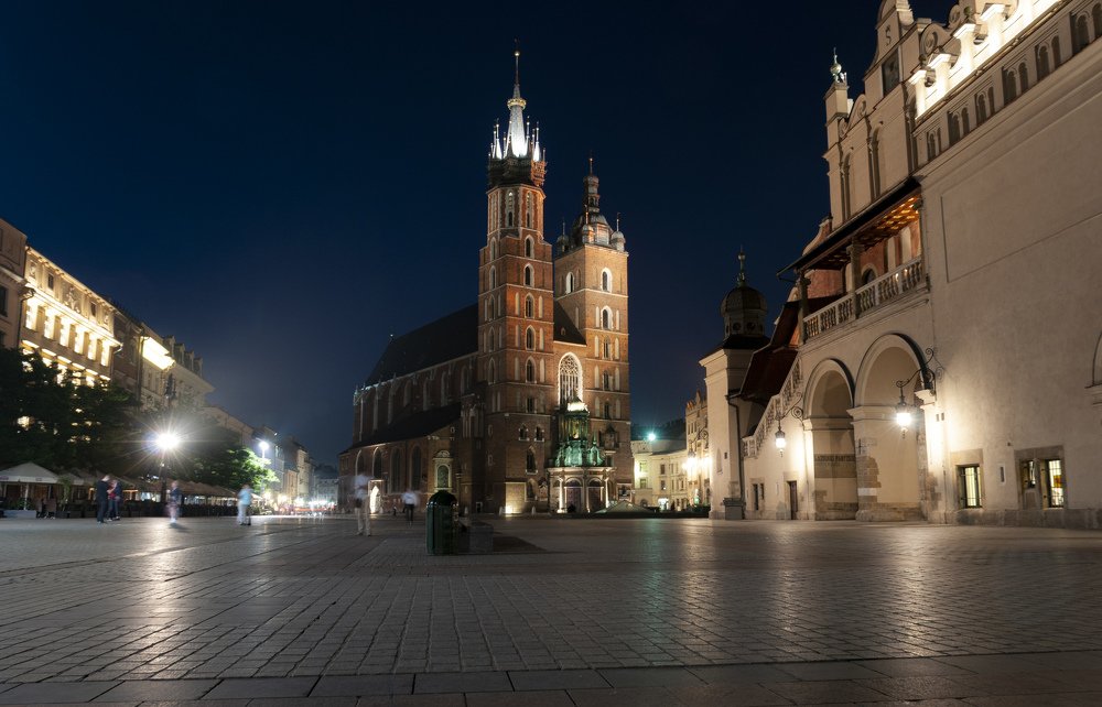 Krakow at night