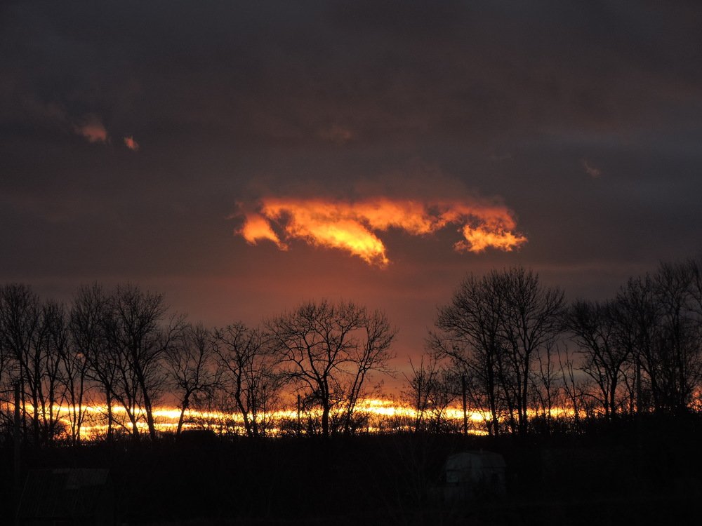 Огненный закат