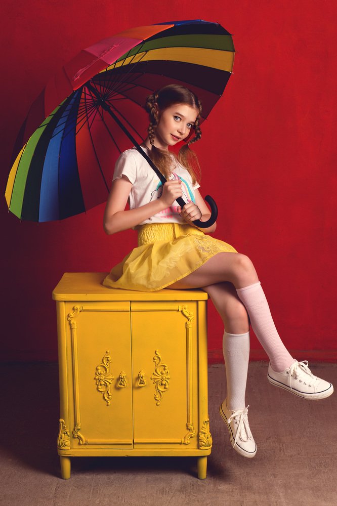 Белла и зонт