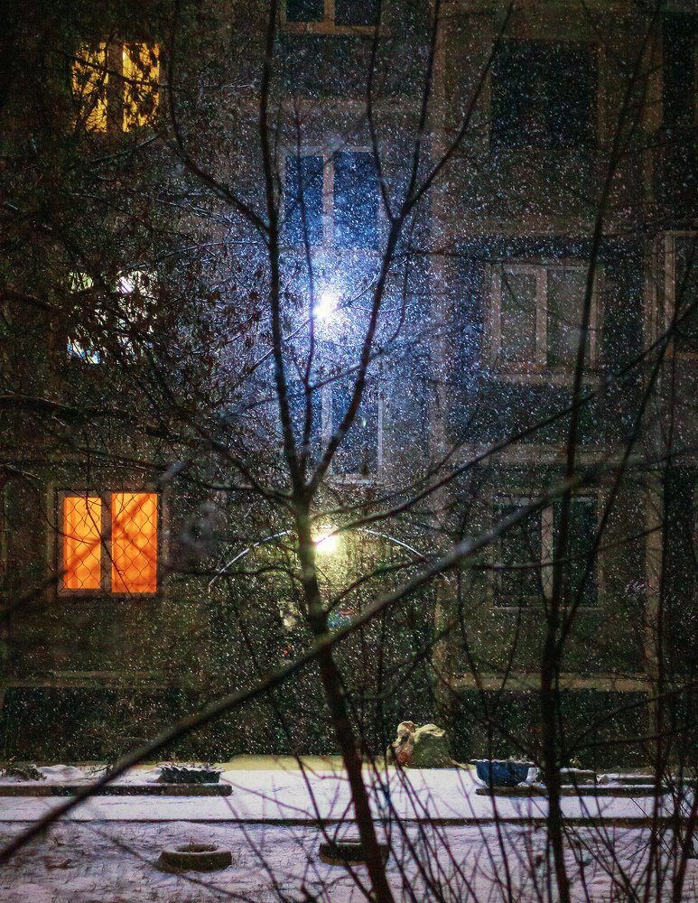 Весенний снегопад