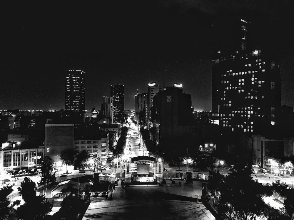 Mexico city at night