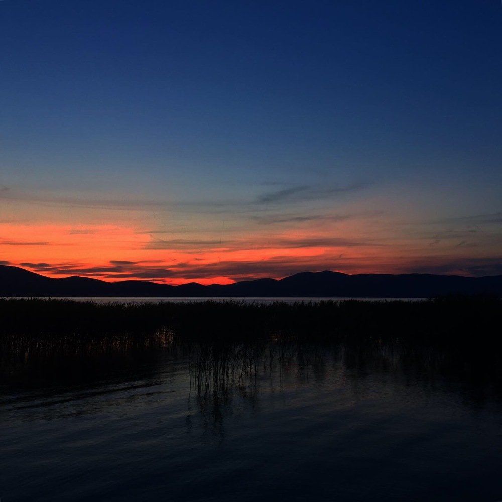 lake sunset