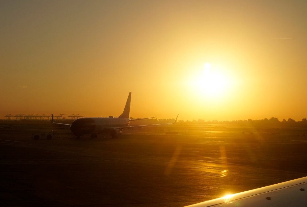 Перед взлетом.