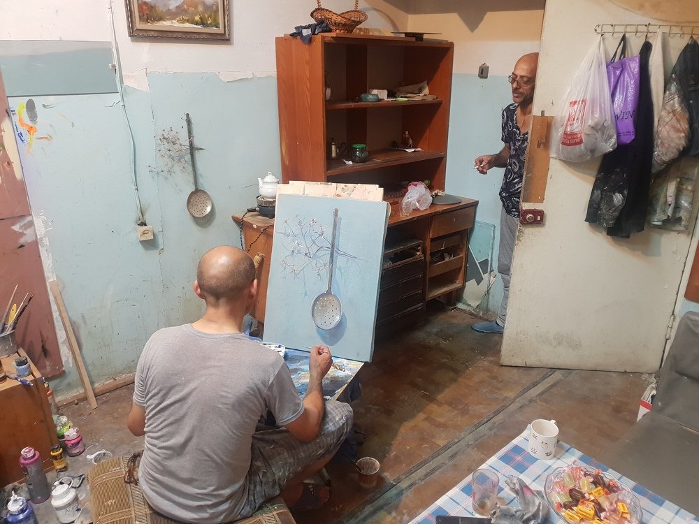 В мастерской