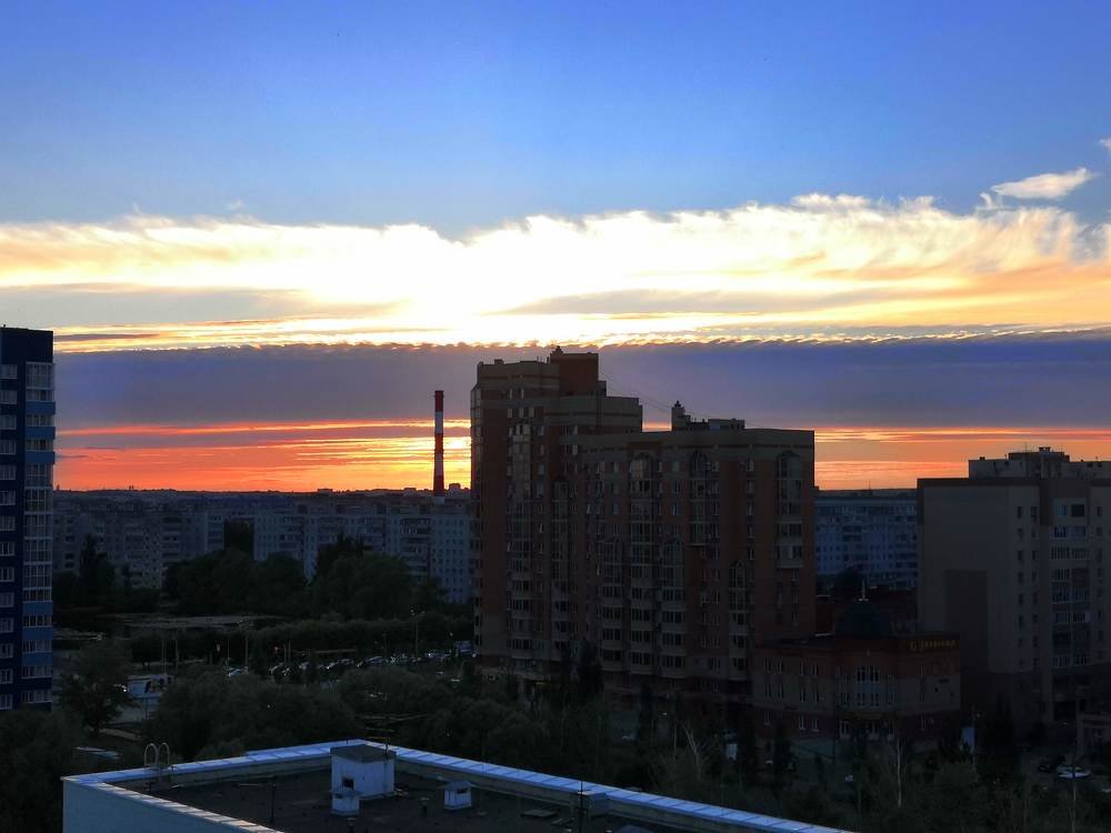 Закат.