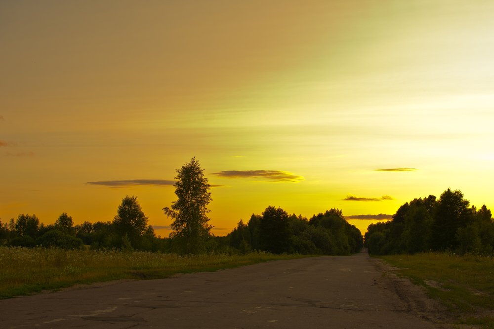 дорога в закат