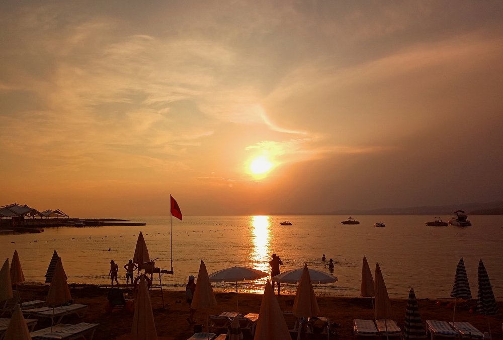 Турецкий закат на море