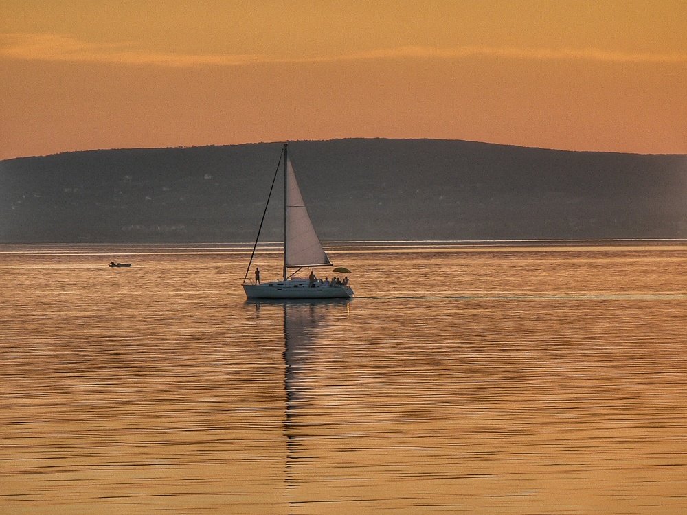 Sunset sailing