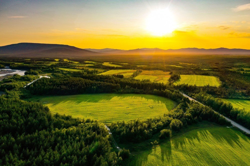 Тёплый закат