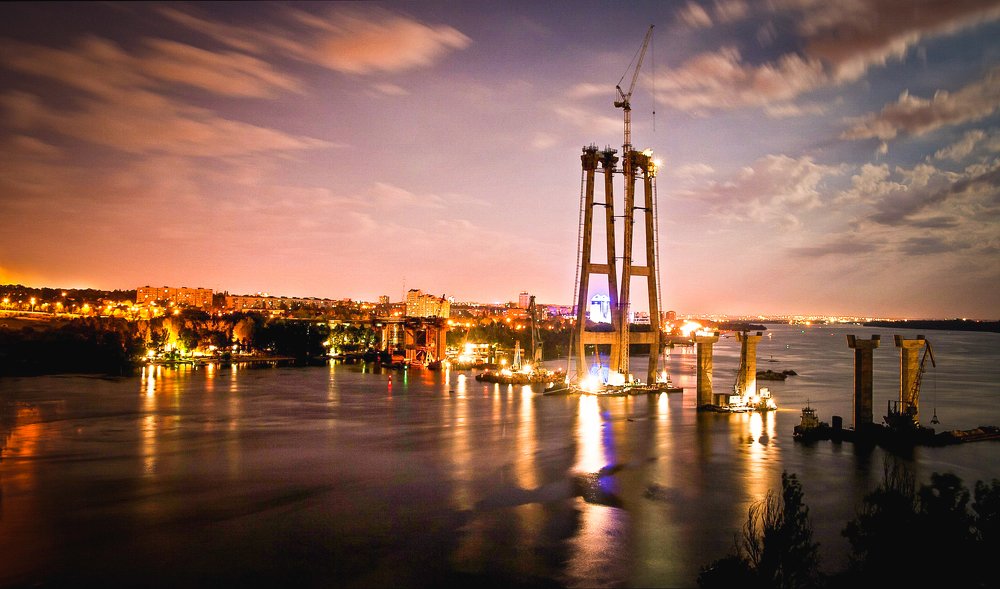 Мости на острів "Хортиця" Фото Иван Александров