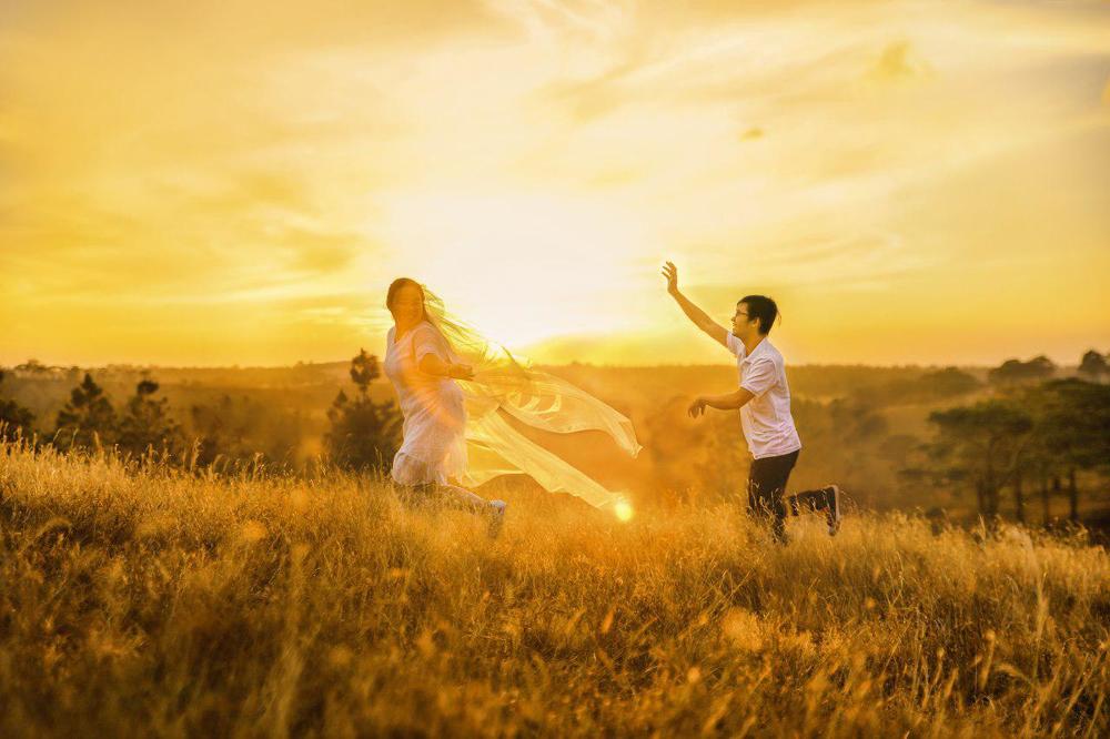 Yellow time with sweet couple