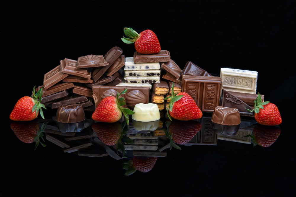 Chocolate and strawberries