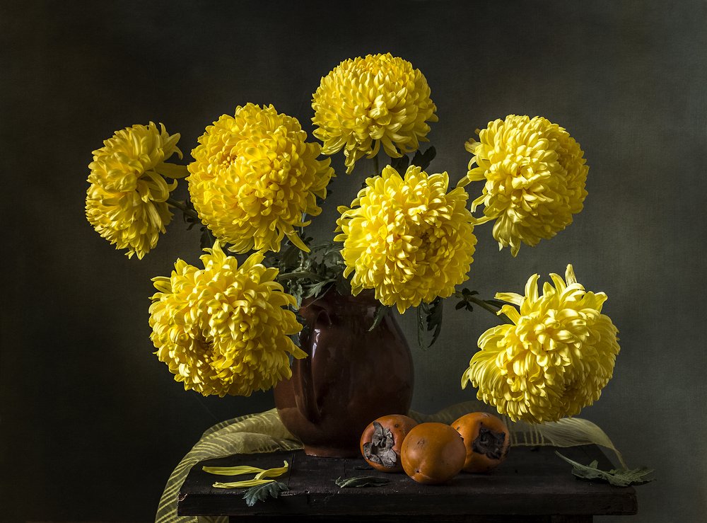 Шары хризантем