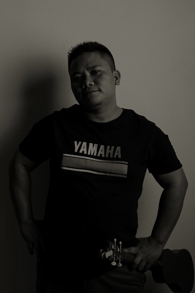 Black and white