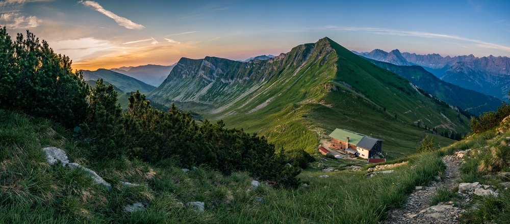 Tölzer Hütte morgens