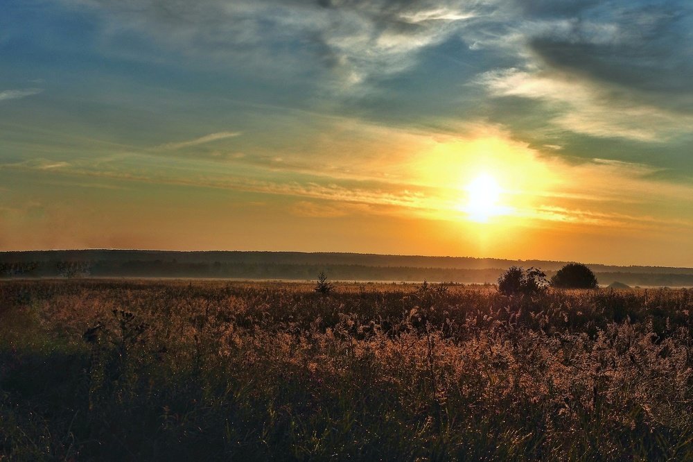 Рассвет в подмосковье, рядом с Сергиевым Посадом