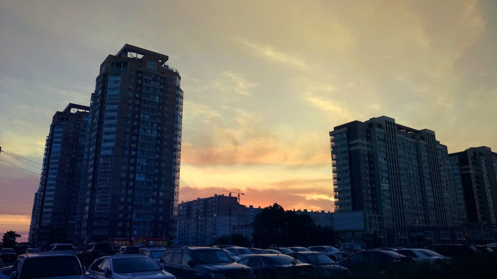 Город засыпает