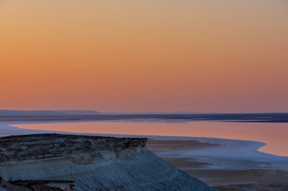 Рассвет в Тузбаире, Казахстан