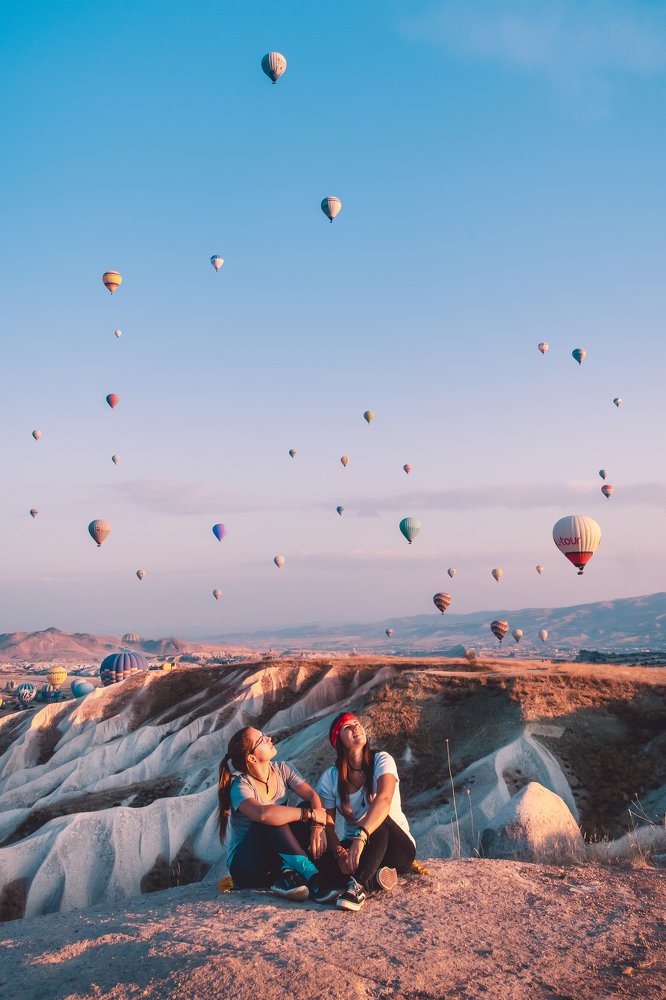 Cappadocia air balloon at sunrise